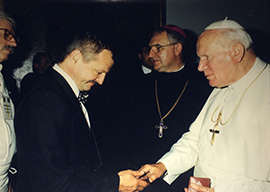Lulay Károly, találkozás a Pápával